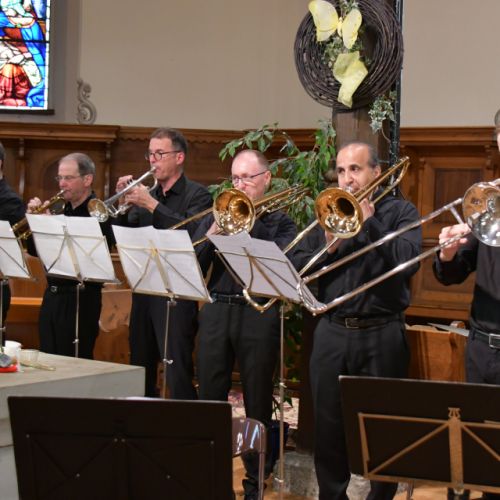 « Danse et contemplation » de Bernard Schulé, les 3 trompettes et les 3 trombones