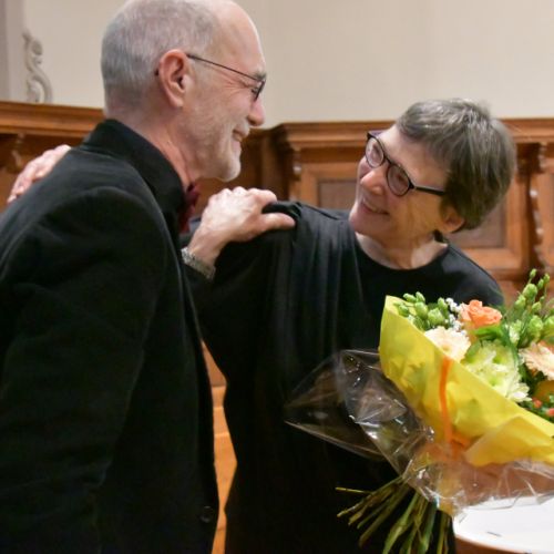 Des fleurs pour Christianne Cornu Cavin l'organiste