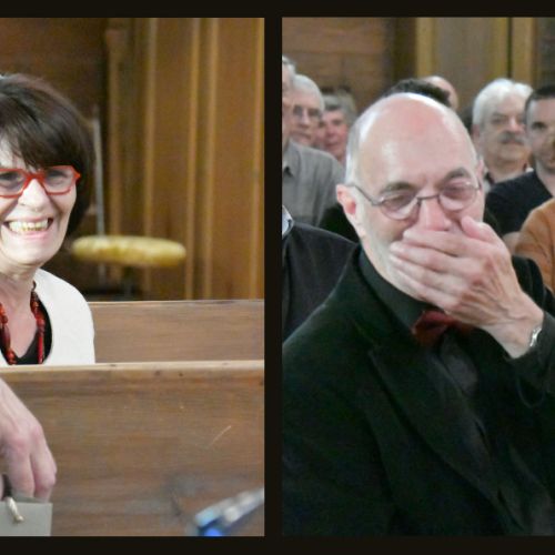 Joëlle Sarrazin, cheffe de chœur dijonnaise qui a participé avec ses choeurs occasionnellement depuis 2006 avec Dix de cuivre