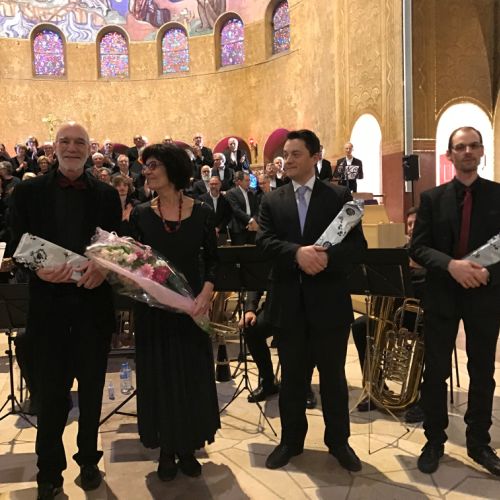 Concert (Gloria de Rutter) à Dijon en France en avril 2019