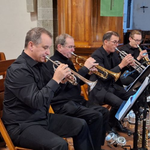 Concert de Dix de cuivre - Vespérale au Temple d'Aubonne - 19 novembre 2023 (photo : M.Rey)