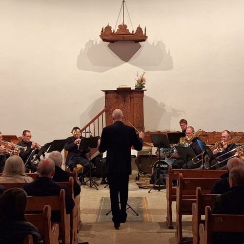 14 janvier 2024 : concert de Dix de cuivre au Temple de Chêne-Paquier (Photo : M. Rey)