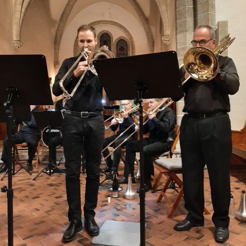 'Verleih uns Frieden gnädiglich' de Mendelsohn : Bertil Décosterd et Christian Pellaux (Photo : Mme G. Delvecchio)